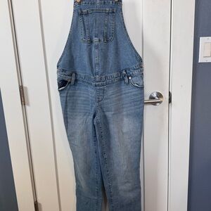 Blue Denim Maternity Overalls